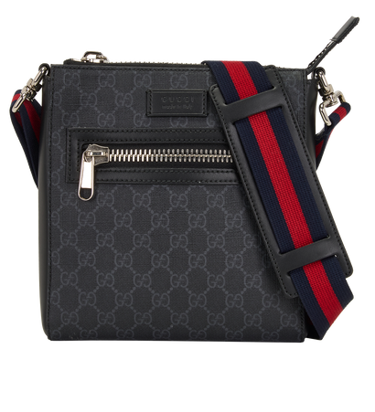 GG Messenger, &pound;495, Handbags, Black, Canvas, Front view